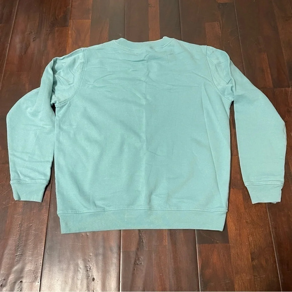 Christmas‎ sweater with embroidered reindeer light blue size Large - Picture 5 of 5